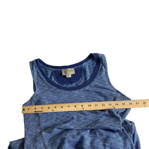 Anthropologie Saturday Sunday Blue Striped Sleeveless Maxi Dress Women’s Medium - Picture 6 of 10